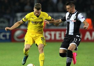 لوکاس پیشتچک|پائوک 1 - 1 بوروسيا دورتموند / لیگ اروپا