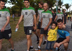 استرالیا|اردوی ساحلی تیم ملی استرالیا در منطقه بسیار زیبای ساحلی در ویتوریا برزیل