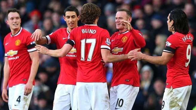 شادی بازیکنان منچستر