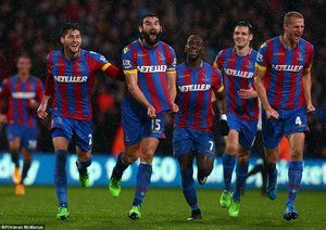 شادی بازیکنان کریستال پالاس|کریستال پالاس 3 - 1 لیورپول / لیگ جزیره