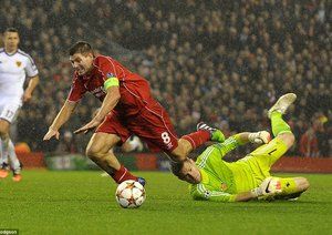 استیون جرارد|لیورپول 1 - 1 بازل / لیگ قهرمانان