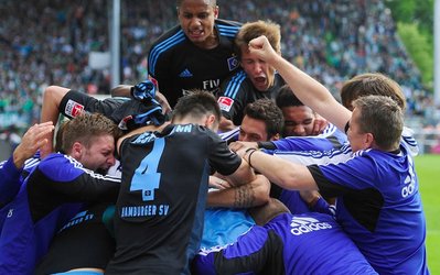 در دیدار پلی‌آف بوندسلیگا، هامبورگ به‌سختی ار خطر سقوط نجات یافت