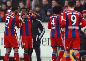 دیوید آلابا|اشتوتگارت 0 - 2 بایرن مونیخ / بوندسلیگا