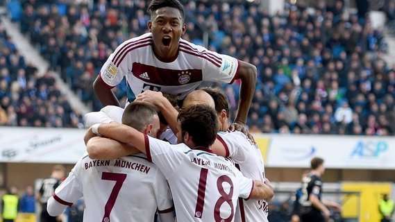 پادِربورن 0 - 6 بایرن مونیخ/هفته بیست و دوم بوندسلیگا/گل های مسابقه