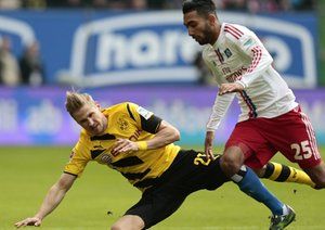 برخورد دو بازیکن|هامبورگ 0 - 0 بوروسيا دورتموند / بوندسلیگا