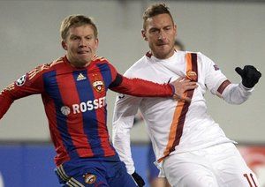 فرانچسکو توتی|زسكا مسكو 1 - 1 رم / لیگ قهرمانان