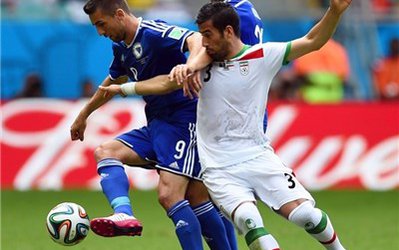 نیمه نخست دیدار بوسنی‌وهرزگوین - ایران به روایت تصویر