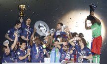 مراسم زیبای جشن قهرمانی پاریس سنت ژرمن