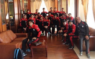 تیم فوتبال امید ایران برای دیدار با عمان وارد مسقط شد