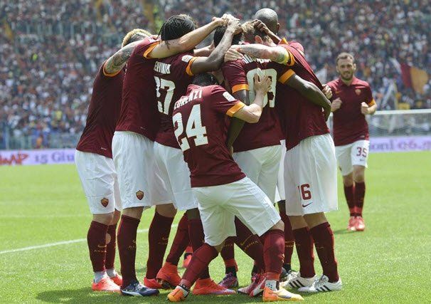 شادی بازیکنان رم