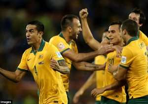 شادی بازیکنان استرالیا