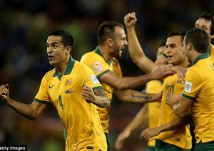 شادی بازیکنان استرالیا|استرالیا 2 - 0 امارات / جام ملت هاس آسیا 2015