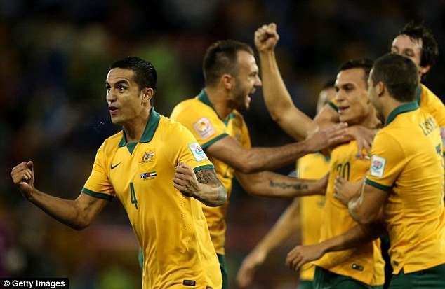 شادی بازیکنان استرالیا