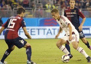 كيسوکه هوندا|کالیاری 1 - 1 میلان / سری آ ایتالیا