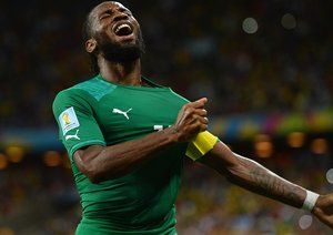 ديديه دروگبا|خوشحالی دیدیر دروگبا بعد از اولین گلی تیمش .