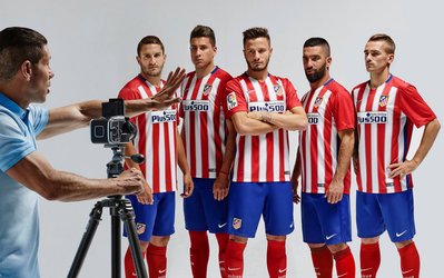 گزارش تصویری | رونمایی اتلتیکومادرید از پیراهن اول خود در فصل 16-2015
