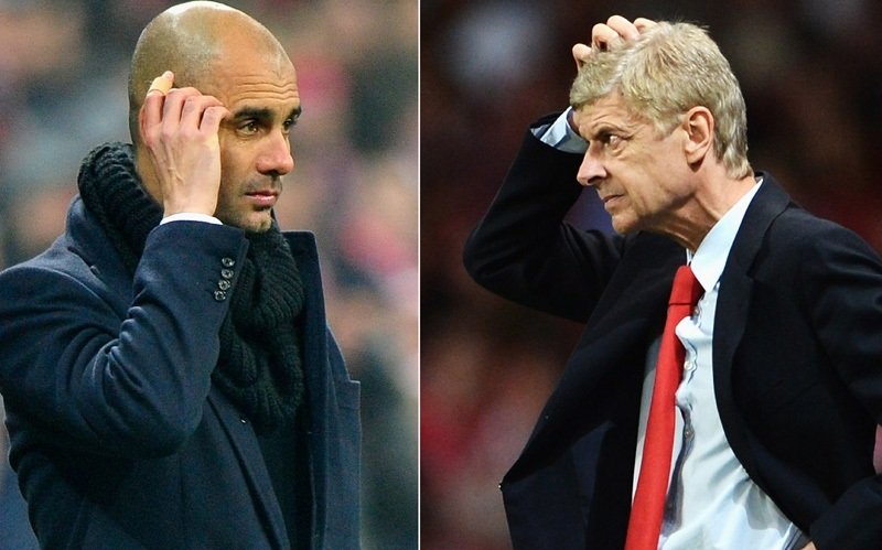Guardiola - Wenger (Arsenal - Bayern) (2013-14 UEFA Champions League).jpg