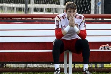 کاسیاس مغموم‌ترین بازیکن در اردوی اسپانیا