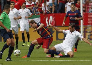 ایوان راکیتیچ|سه ویا 2 - 1 بارسلونا / لالیگا