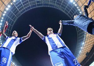 شادی بازیکنان هرتا|هرتابرلین 1 - 0 بوروسيا دورتموند / بوندسلیگا