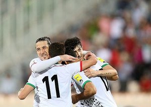 شادی بازیکنان ایران