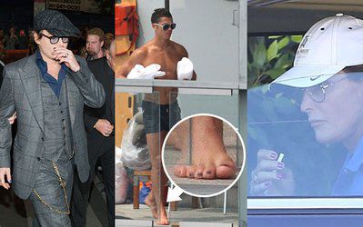 سوژه روز| چرا رونالدو ناخن‌هایش را لاک می‌زند؟ + آشنایی با سایر مردان معروفی که پاهای‌شان را لاک می‌زنند!