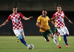 استرالیا - کرواسی|درگیری در میانه زمین ، بازی کرواسی استرالیا