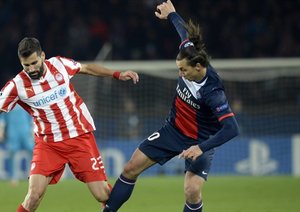 پاری سن ژرمن 2-1 المپیاکوس / گروه C لیگ قهرمانان اروپا