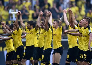شادی بازیکنان دورتموند