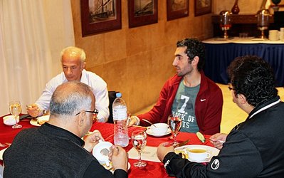 عکس روز | دیدار مجتبی جباری با کادرفنی تیم ملی امید