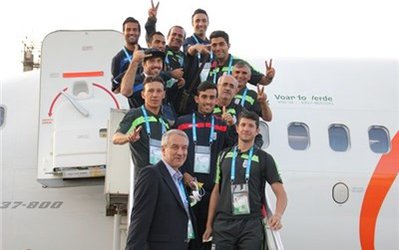 تشویق تیم ملی در کوریتیبا