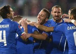 شادی بازیکنان ایتالیا