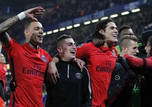 شادی بازیکنان پی اس جی