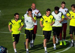 اسپانیا|تمرین تیم ملی اسپانیا