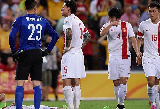 حسرت بازیکنان چین