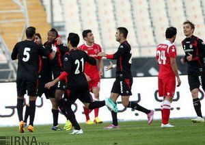 شادی بازیکنان فولاد|پرسپولیس تهران 1 - 2 فولاد خوزستان / لیگ برتر