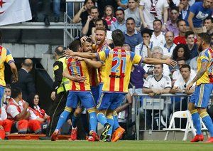 شادی بازیکنان والنسیا