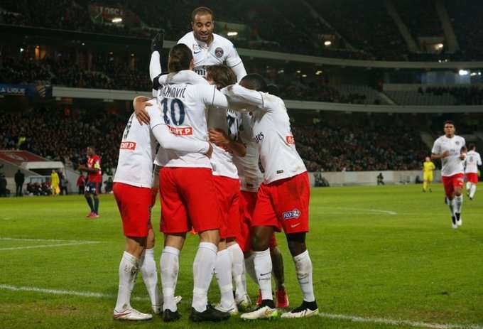 شادی بازیکنان پی اس جی