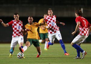 استرالیا - کرواسی|درگیری در میانه زمین ، بازی کرواسی استرالیا