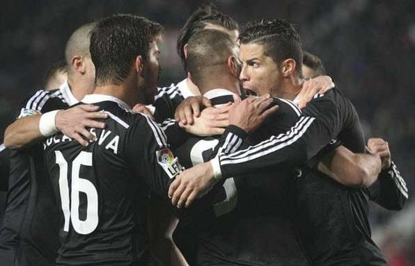 شادی بازیکنان رئال