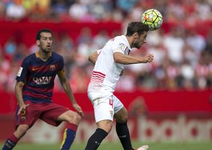 سرخیو بوسکتس|سه ویا 2 - 1 بارسلونا / لالیگا