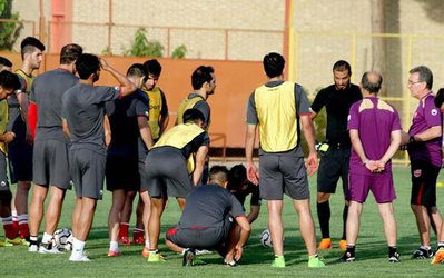 حاشیه‌های تمرین پرسپولیس | سرخ‌پوشان بدنسازی و کار با توپ انجام دادند