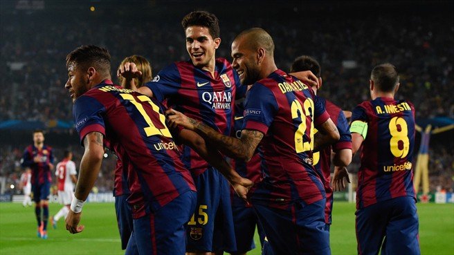 گلهای بازی بارسلونا 3-1 آژاکس