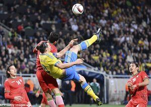 زلاتان ایبراهیموویچ|سوئد 3 - 1 ایران / دیدار دوستانه