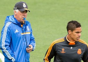 جلسه تمرینی رئال پیش از فینال لیگ قهرمانان اروپا