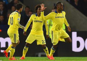 ديديه دروگبا|لیستر سیتی 1 - 3 چلسی / لیگ جزیره