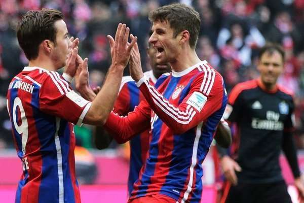 بایرن مونیخ 8 - 0 هامبورگ/هفته بیست و یکم/بوندسلیگا