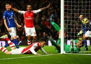 لورن كوشيلنی|آرسنال 2 - 1 لیستر سیتی / لیگ جزیره