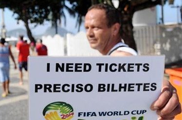 آغاز بازار سیاه بلیت بازی برزیل - آلمان/ 2 هزار دلار قیمت تماشای دیدار نیمه نهایی