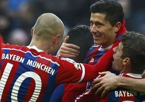 شادی بازیکنان بایرن